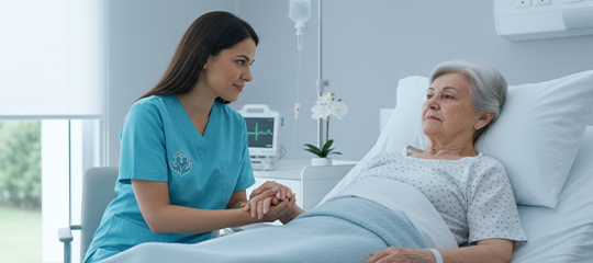 Acompanhamento Hospitalar - Cuidadora no hospital